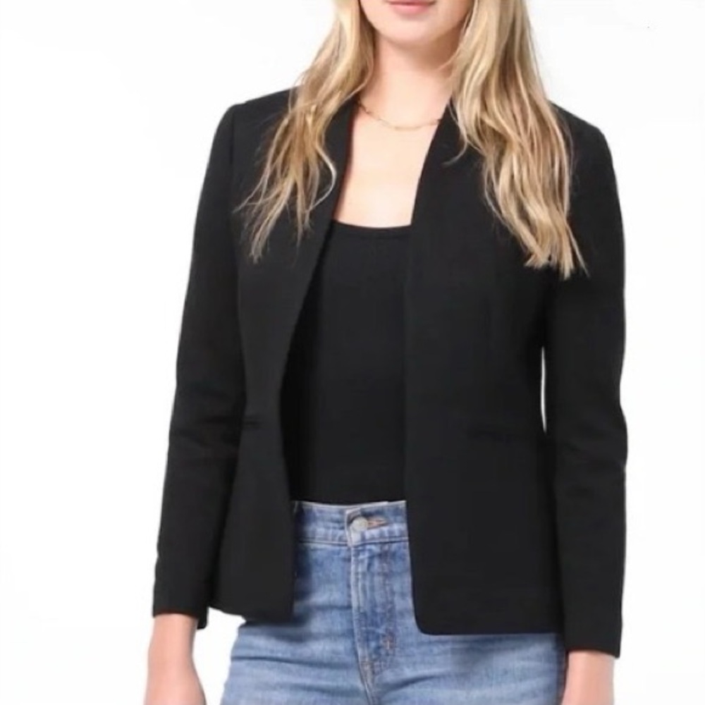 J.Crew Black Going-out blazer in stretch twill Sz 8